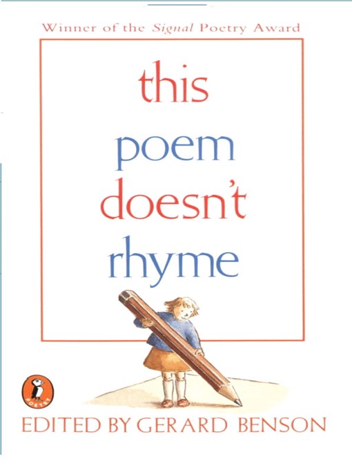 poem that doesn t rhyme